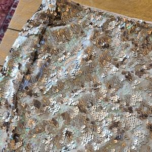 Lily White Sequin mini skirt, sz large